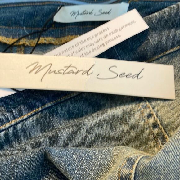 Mustard Seed Strapless Denim Midi Dress Medium Wash Denim S - Picture 7 of 9